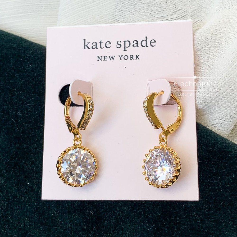 Kate Spade earrings gold crystal  earrings